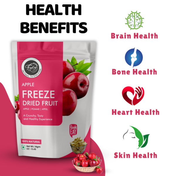 Freeze-Dried Apple Slices– 100% Natural, Crunchy & Ready-to-Eat | Sofisty Healthy Snacks - Image 6