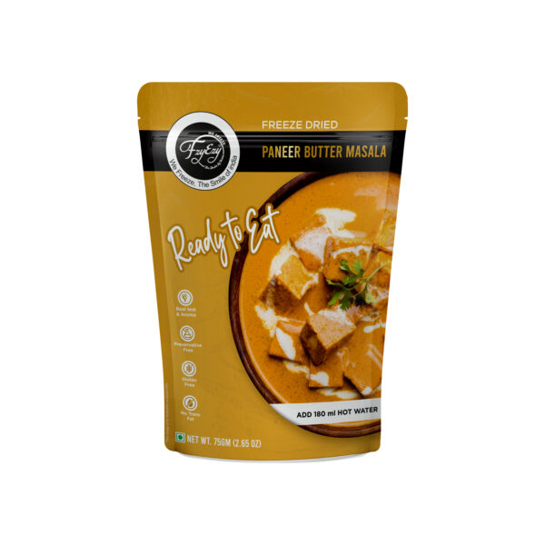 Freeze-Dried Paneer Butter Masala – 75g | Ready-to-Eat Authentic Indian Meal