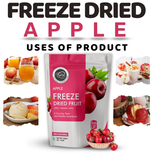 Freeze-Dried Apple Slices– 100% Natural, Crunchy & Ready-to-Eat | Sofisty Healthy Snacks - Image 3