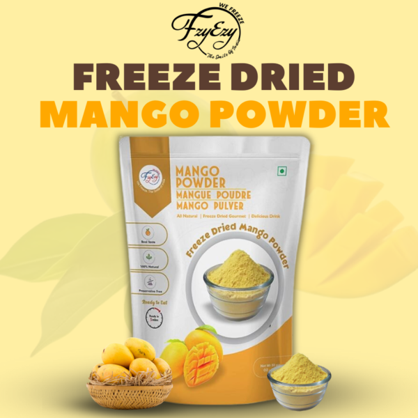 Premium Freeze-Dried Mango Powder | 100% Natural, Non-GMO, Gluten-Free, Vegan | Rich in Vitamins & Antioxidants | Perfect for Smoothies, Baking, Baby Food & Beverages | No Additives or Preservatives - Image 6