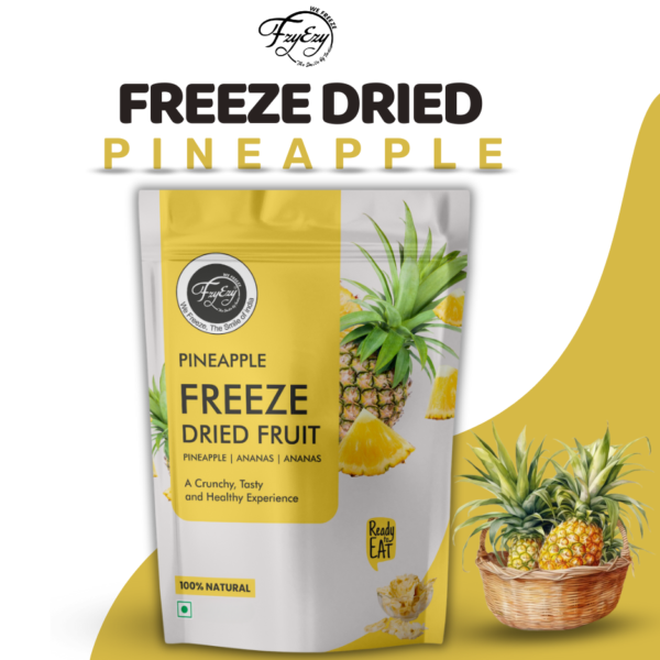 Freeze-Dried Pineapple Slices– 100% Natural, Crunchy & Ready-to-Eat | Sofisty Healthy Snacks - Image 6