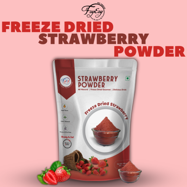Premium Freeze-Dried Strawberry Powder | 100% Natural | Non-GMO, Gluten-Free, Vegan | Rich in Antioxidants & Vitamin C | Perfect for Smoothies, Baking, Yogurt & More - Image 6