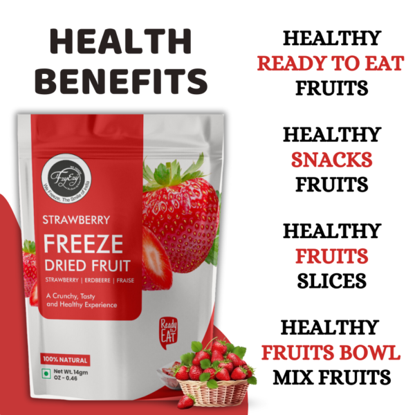 Freeze-Dried Strawberry Slices– 100% Natural, Crunchy & Ready-to-Eat | Sofisty Healthy Snacks - Image 4