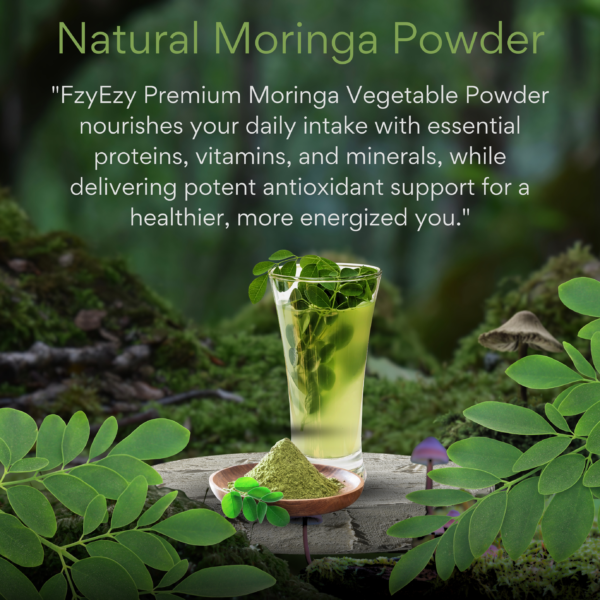 Premium Organic Moringa Powder | 100% Pure, Natural, Non-GMO, Gluten-Free, Vegan Superfood | Packed with Vitamins, Minerals & Antioxidants | Supports Immunity, Energy & Overall Health | Ready to Mix in Smoothies, Juices & Recipes (227g) - Image 5