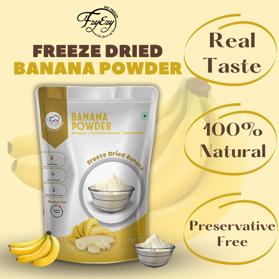 Premium Freeze-Dried Banana Powder | 100% Natural, Non-GMO, Gluten-Free, Vegan | Nutrient-Rich Superfood for Smoothies, Baking, Baby Food & Energy Boost | No Additives or Preservatives - Image 5