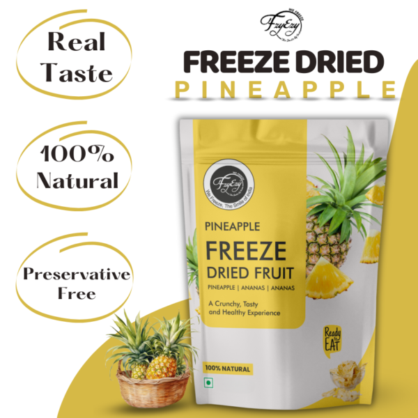 Freeze-Dried Pineapple Slices– 100% Natural, Crunchy & Ready-to-Eat | Sofisty Healthy Snacks - Image 5