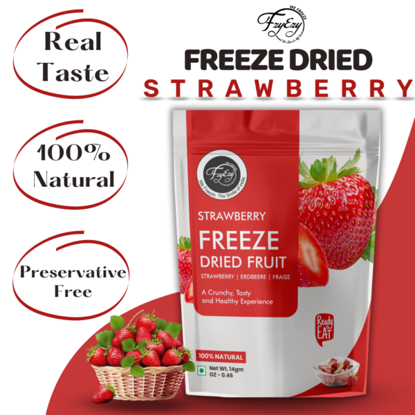 Freeze-Dried Strawberry Slices– 100% Natural, Crunchy & Ready-to-Eat | Sofisty Healthy Snacks - Image 5