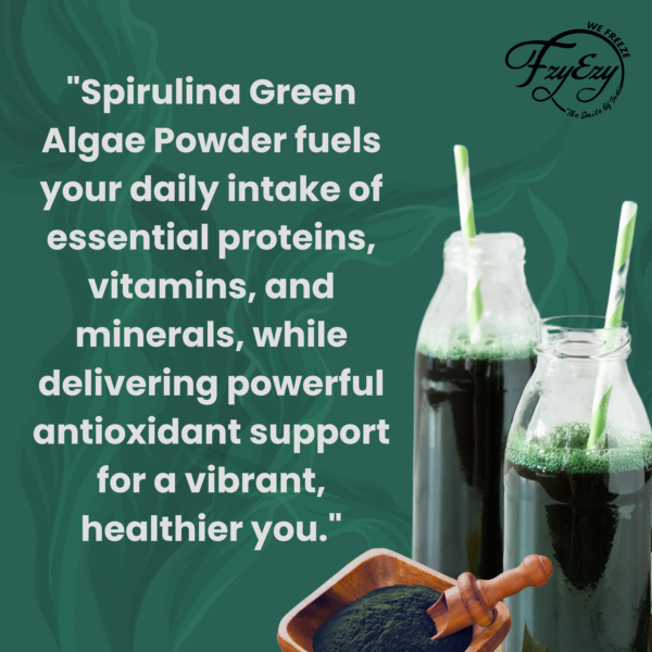 Premium Spirulina Powder | 100% Pure, Natural, Non-GMO, Gluten-Free, Vegan | Superfood for Energy, Detox, Digestion, Skin & Immune Support | Perfect for Smoothies, Juices & Shakes (227g) - Image 6