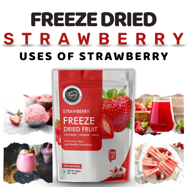 Freeze-Dried Strawberry Slices– 100% Natural, Crunchy & Ready-to-Eat | Sofisty Healthy Snacks - Image 3