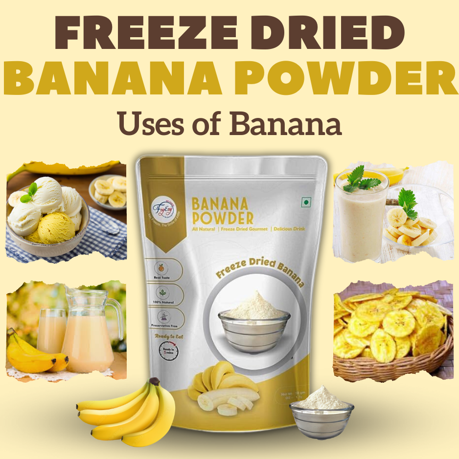 Premium Freeze-Dried Banana Powder | 100% Natural, Non-GMO, Gluten-Free, Vegan | Nutrient-Rich Superfood for Smoothies, Baking, Baby Food & Energy Boost | No Additives or Preservatives - Image 3