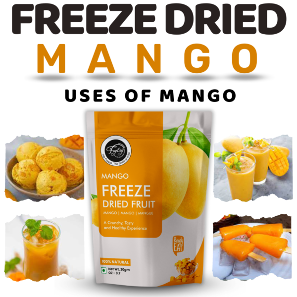 Freeze-Dried Mango Chunks– 100% Natural, Crunchy & Ready-to-Eat | Sofisty Healthy Snacks - Image 3