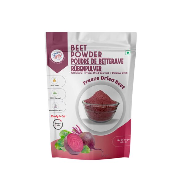 Premium Freeze-Dried Beetroot Powder | Natural Nitric Oxide Booster | Non-GMO, Gluten-Free, Vegan | Energy & Endurance Support | Perfect for Smoothies, Baking & Pre-Workout Drinks