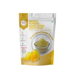 Premium Freeze-Dried Mango Powder | 100% Natural, Non-GMO, Gluten-Free, Vegan | Rich in Vitamins & Antioxidants | Perfect for Smoothies, Baking, Baby Food & Beverages | No Additives or Preservatives