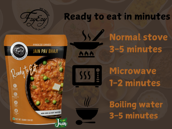 Freeze-Dried Jain Pav Bhaji – No Onion & Garlic | Ready to Eat | Just Add Hot Water - Image 8