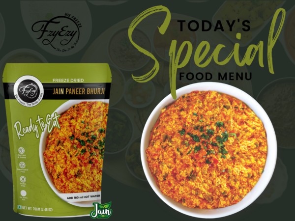 Freeze-Dried Jain Paneer Bhurji – No Onion & Garlic | Ready to Eat | Just Add Hot Water - Image 4