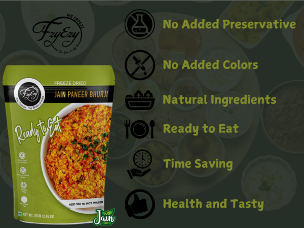Freeze-Dried Jain Paneer Bhurji – No Onion & Garlic | Ready to Eat | Just Add Hot Water - Image 7