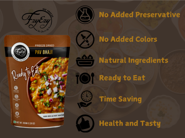Freeze-Dried Pav Bhaji – Authentic Mumbai Street Style | Ready to Eat in Minutes - Image 6