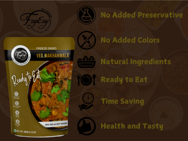 Freeze-Dried Veg Makhanwala | Ready-to-Eat Indian Curry | No Preservatives - Image 7