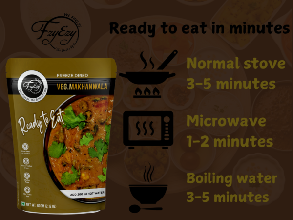 Freeze-Dried Veg Makhanwala | Ready-to-Eat Indian Curry | No Preservatives - Image 8