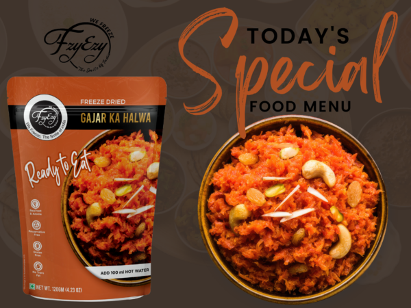 Freeze-Dried Gajar Ka Halwa – Ready to Eat | Authentic Indian Dessert | Just Add Hot Water - Image 4