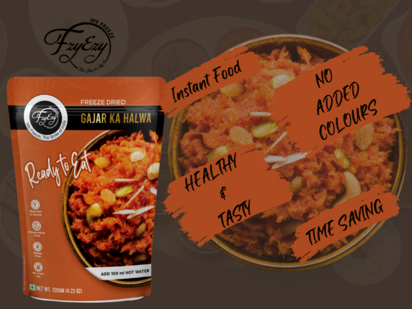 Freeze-Dried Gajar Ka Halwa – Ready to Eat | Authentic Indian Dessert | Just Add Hot Water - Image 5