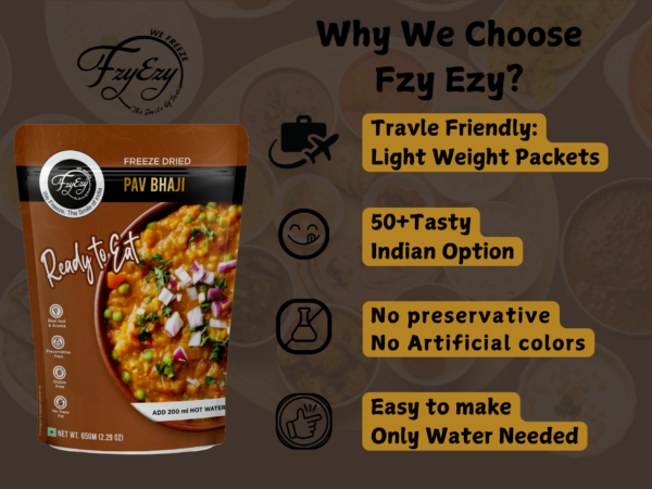 Freeze-Dried Pav Bhaji – Authentic Mumbai Street Style | Ready to Eat in Minutes - Image 7