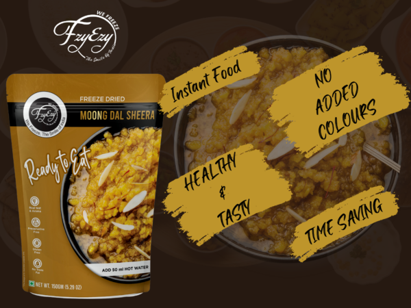 Freeze-Dried Moong Dal Sheera – Ready to Eat | Authentic Indian Sweet | Just Add Hot Water - Image 5