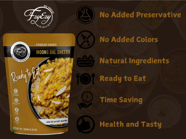 Freeze-Dried Moong Dal Sheera – Ready to Eat | Authentic Indian Sweet | Just Add Hot Water - Image 7