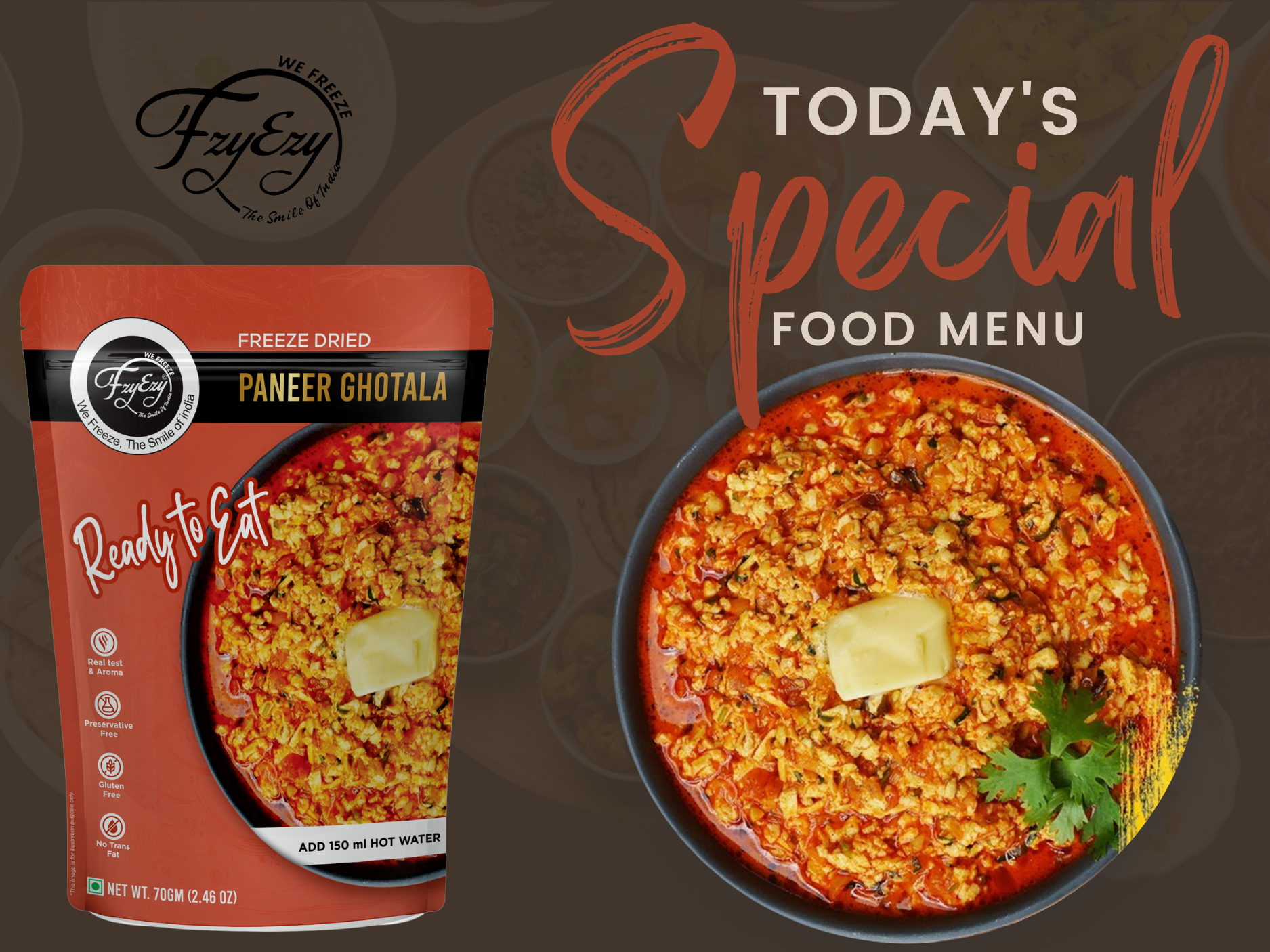 Freeze-Dried Paneer Ghotala – Ready to Eat | Authentic Indian Dish | High Protein | No Preservatives - Image 4
