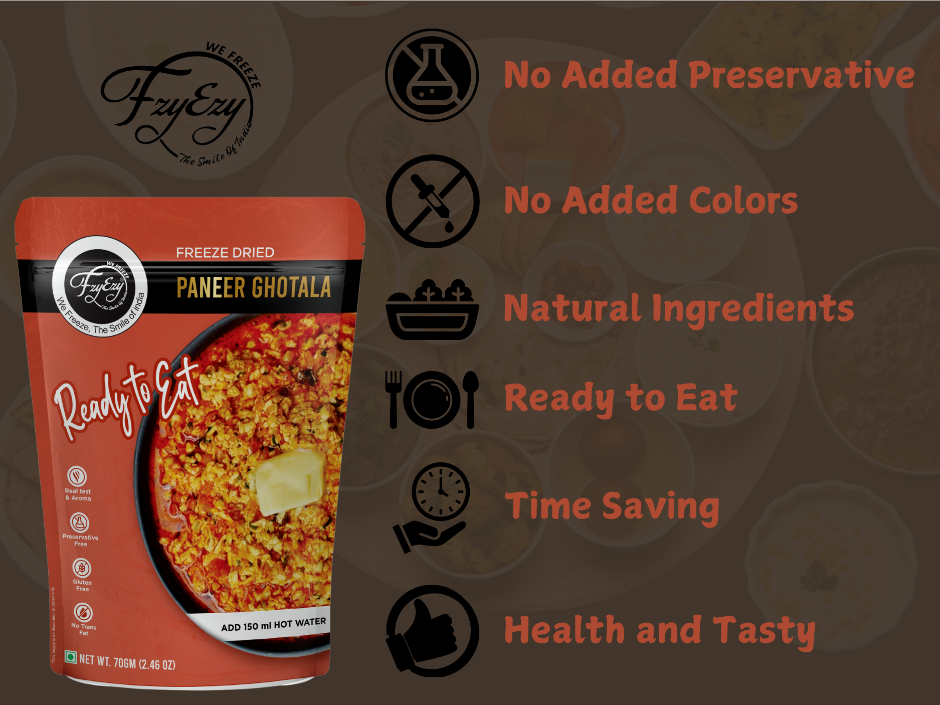 Freeze-Dried Paneer Ghotala – Ready to Eat | Authentic Indian Dish | High Protein | No Preservatives - Image 7