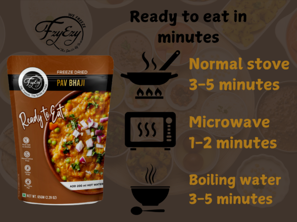 Freeze-Dried Pav Bhaji – Authentic Mumbai Street Style | Ready to Eat in Minutes - Image 8