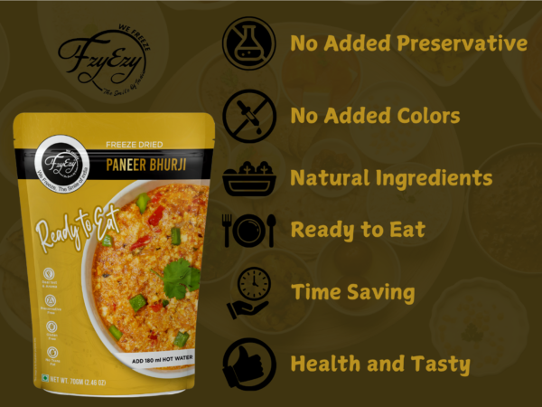 Freeze-Dried Paneer Bhurji – 70g | Ready-to-Eat Authentic Indian Meal - Image 7