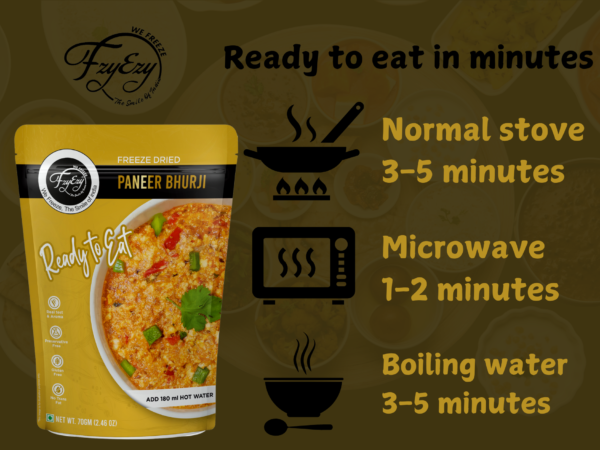 Freeze-Dried Paneer Bhurji – 70g | Ready-to-Eat Authentic Indian Meal - Image 8