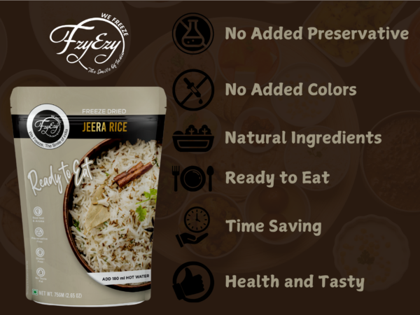 Freeze-Dried Jeera Rice – Ready to Eat | Instant & Aromatic Basmati Rice - Image 7