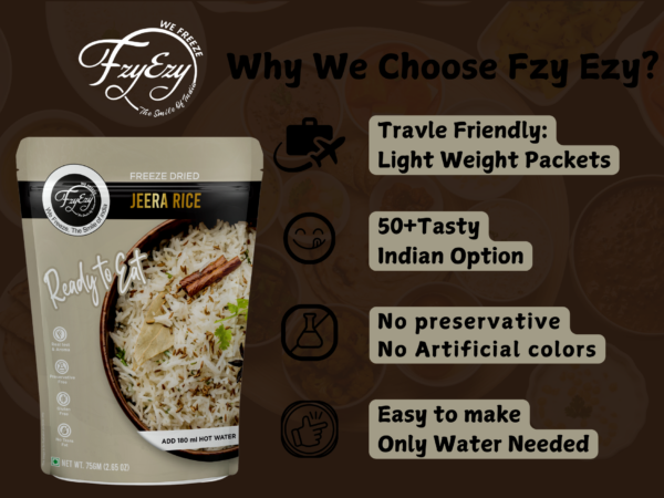 Freeze-Dried Jeera Rice – Ready to Eat | Instant & Aromatic Basmati Rice - Image 6