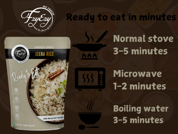 Freeze-Dried Jeera Rice – Ready to Eat | Instant & Aromatic Basmati Rice - Image 8