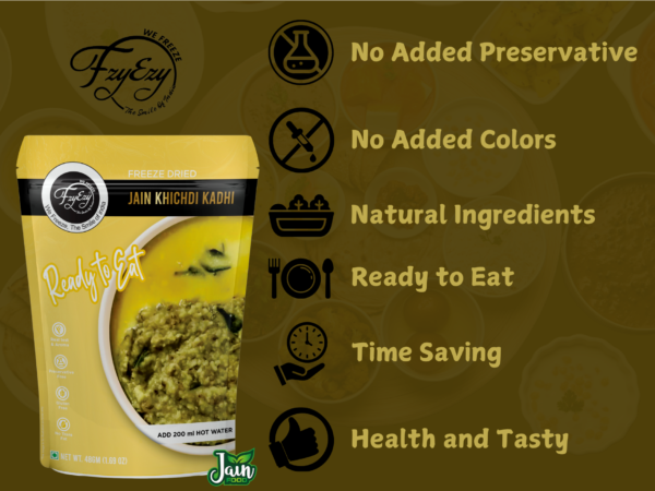 Freeze-Dried Jain Khichdi Kadhi – No Onion & Garlic | Ready to Eat | Just Add Hot Water - Image 7