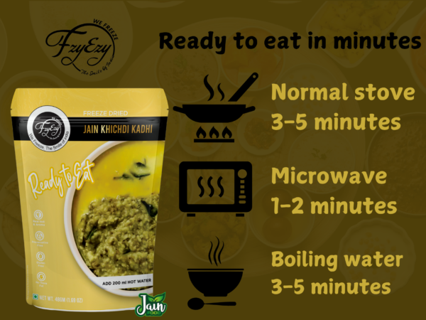 Freeze-Dried Jain Khichdi Kadhi – No Onion & Garlic | Ready to Eat | Just Add Hot Water - Image 8