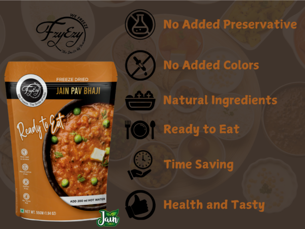 Freeze-Dried Jain Pav Bhaji – No Onion & Garlic | Ready to Eat | Just Add Hot Water - Image 7