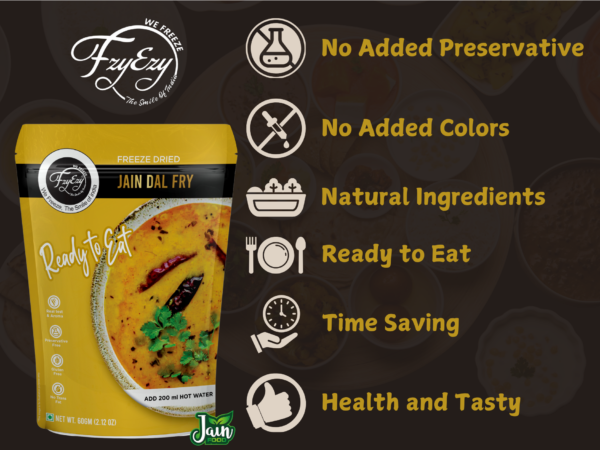 Freeze-Dried Jain Dal Fry – No Onion & Garlic | Ready to Eat | Just Add Hot Water - Image 6