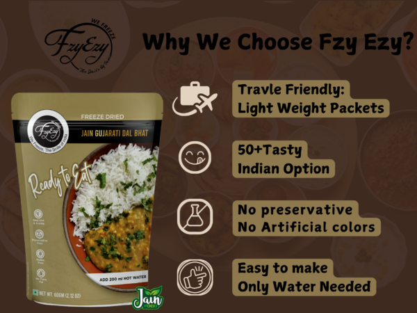 Freeze-Dried Jain Gujarati Dal Bhat – No Onion & Garlic | Ready to Eat | Authentic & Healthy - Image 7