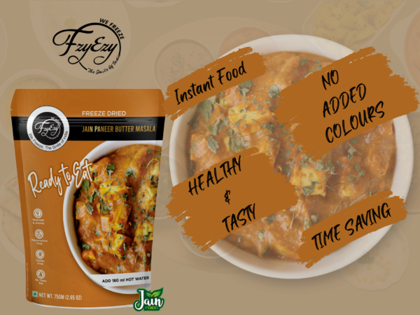 Freeze-Dried Jain Paneer Butter Masala – No Onion & Garlic | Ready to Eat | Authentic & Creamy | Just Add Hot Water - Image 5