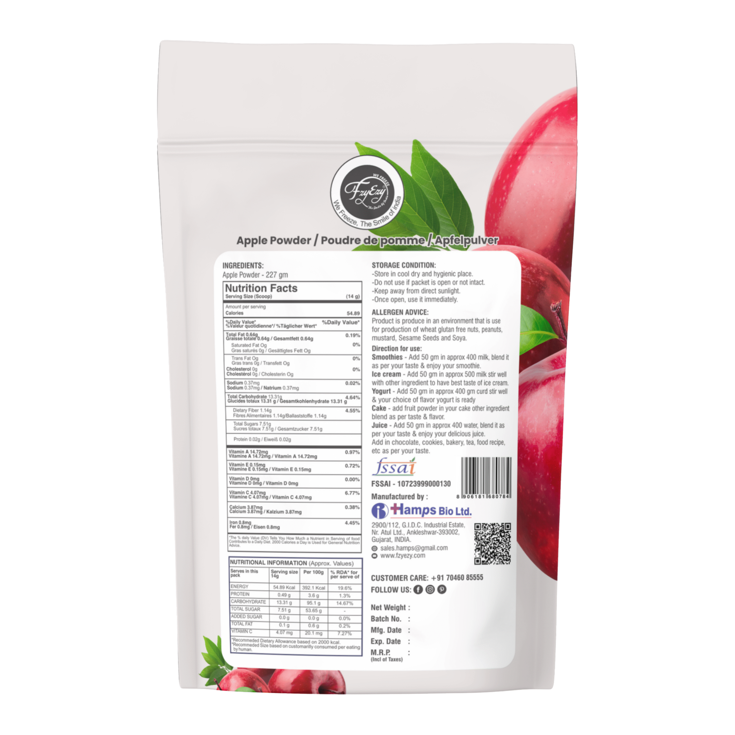 Apple Powder Back