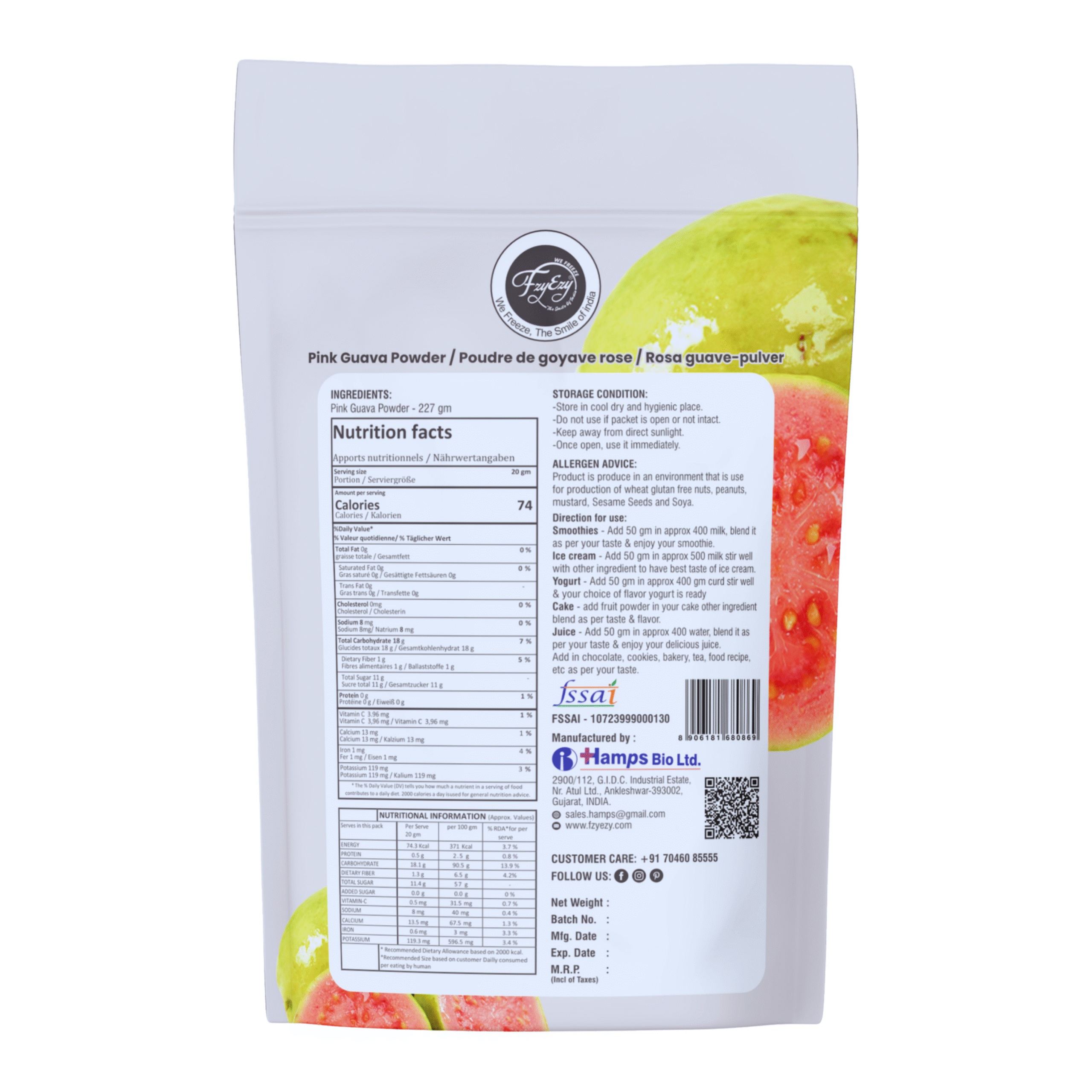 Pink Guava Powder Back