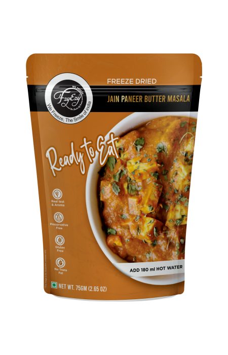 Freeze-Dried Jain Paneer Butter Masala – No Onion & Garlic | Ready to Eat | Authentic & Creamy | Just Add Hot Water